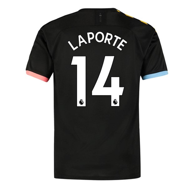 Trikot Manchester City NO.14 Laporte Auswarts 2019-20 Schwarz Fussballtrikots Günstig